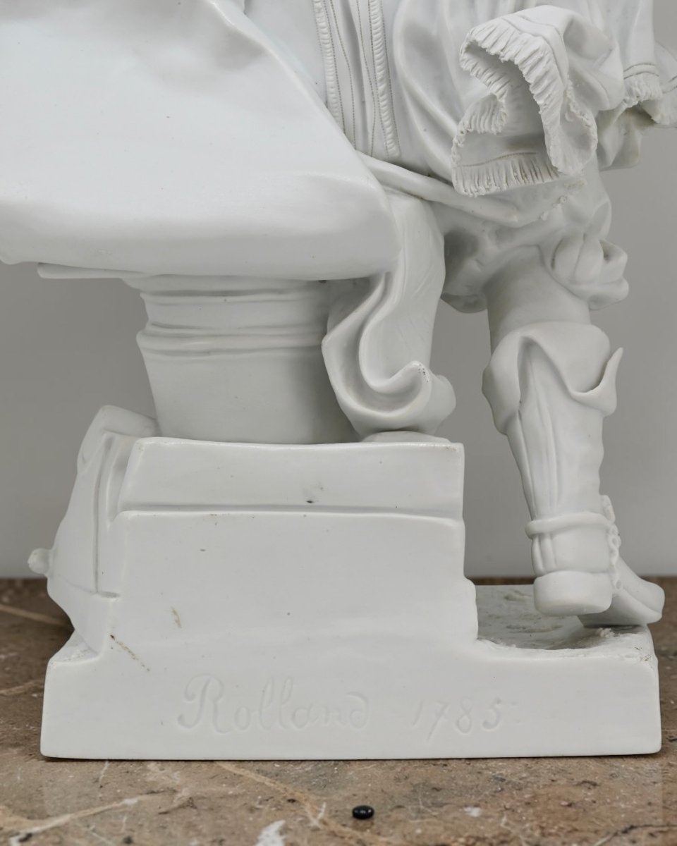 Figura in Porcellana Biscuit Di Sébastien Le Prestre de Vauban - Francia Metà XIX Secolo-photo-3